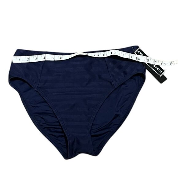 La Blanca Women's High Waist Hipster Bikini Swimsuit Bottom Indigo, Size 12, NWT - Picture 7 of 8